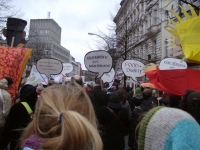 Demo "Wir zah­len nicht für eure Krise" 2009